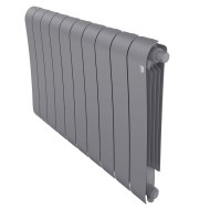 Радиатор биметаллический Royal Thermo Infinity 500 Silver Satin VR - 10 секционный (НС-1658386 РОЯЛ ТЕРМО)