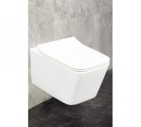 Унитаз Подвесной Безободковый MELLE (крышка дюропласт-микролифт) (Зандини)