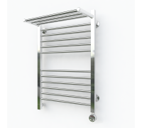 Электрический полотенцесушитель Эрато Квадрат 2 с верхней полкой 600х400 (Erato)