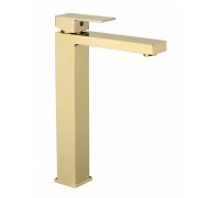 Смеситель для раковины Высокий Grocenberg GB3008GO Золото