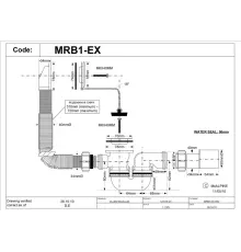 Сифон для ванны с раздвижным переливом 40/50 McALPINE MRB1-EX