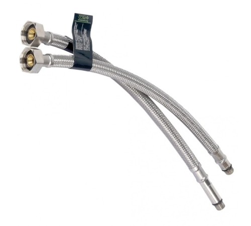 Подводка для смесителя Monoflex PEX оплётка из нержавеющей стали, гайка G1/2 – штуцер М10, 80 см