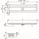 Комплект TECE TECElinus для монтажа дренажного канала 2 в 1 с основой для плитки tile и steel с мембраной Хром матовый 60 см ,комплект 15103069 (ТЕЦЕ)
