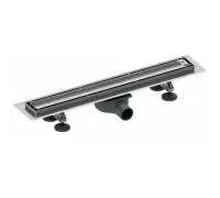 Комплект TECE TECElinus для монтажа дренажного канала 2 в 1 с основой для плитки tile и steel с мембраной Хром матовый 70 см, комплект 15103079  (ТЕЦЕ)