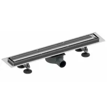 Комплект TECE TECElinus для монтажа дренажного канала 2 в 1 с основой для плитки tile и steel с мембраной Хром матовый 70 см, комплект 15103079  (ТЕЦЕ)