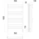 Соренто П12 500х1000 электро (sensor quick touch) Полотенцесушитель TERMINUS