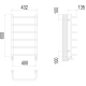 Стандарт П6 400х600  Полотенцесушитель TERMINUS