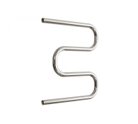 Водяной полотенцесушитель «M» (CS) без полочки, полимерное - черный матовый, M 60/50 1" (Dvin)