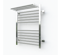 Водяной полотенцесушитель Эрато Квадрат 2 1200х400 (с верхней полкой и правым боковым подключением) (Erato)