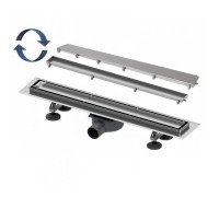 Комплект TECE TECElinus для монтажа дренажного канала 2 в 1 с основой для плитки tile и steel с мембраной Хром матовый 90 см комплект 15103099