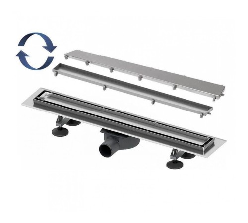 Комплект TECE TECElinus для монтажа дренажного канала 2 в 1 с основой для плитки tile и steel с мембраной Хром матовый 90 см комплект 15103099 Комплект TECE TECElinus для монтажа дренажного канала 2 в 1 с основой для плитки tile и steel с мембраной Хром матовый 90 см комплект 15103099