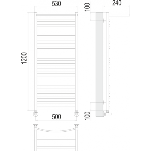 Енисей с/п П15 500х1200 Полотенцесушитель TERMINUS