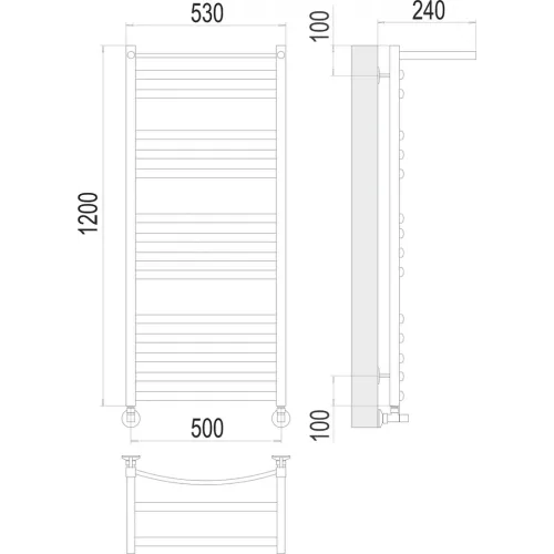 Енисей с/п П15 500х1200 Полотенцесушитель TERMINUS