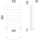 Классик П8 500х800 Полотенцесушитель TERMINUS