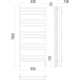 Соренто П15 500х1300 электро (sensor quick touch) Полотенцесушитель TERMINUS