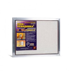Люк ревизионный под плитку Практика EuroFormat-R алюминиевый 500x400 мм скрытый нажимной