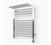 Электрический полотенцесушитель Эрато Квадрат 1 с верхней полкой 600х500 (Erato)