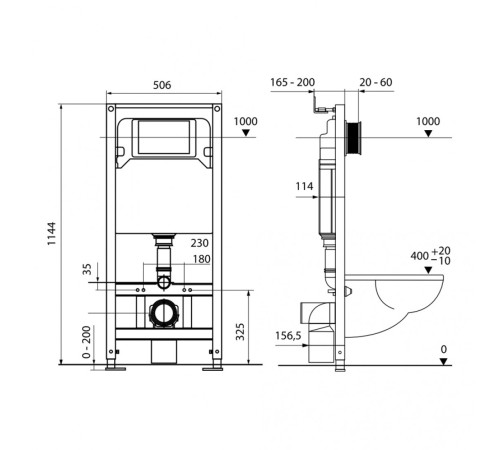Инсталляция для унитазов TECE TECEspring (S401104) 4 в 1 со смывным бачком и с круглой кнопкой смыва черная матовая (ТЕСЕ) Инсталляция для унитазов TECE TECEspring (S401104) 4 в 1 со смывным бачком и с круглой кнопкой смыва черная матовая (ТЕСЕ)