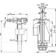 Выпускной комплект с двойной кнопкой А15 3/8", боковой Alcaplast SA08