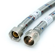 Подводка для воды Monoflex PEX НВ оплётка из нержавеющей стали, гайка G1/2 – штуцер G1/2, 50 см