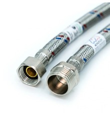 Подводка для воды Monoflex PEX НВ оплётка из нержавеющей стали, гайка G1/2 – штуцер G1/2, 50 см