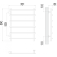 Квинта П6 500х800 бп500 Полотенцесушитель TERMINUS