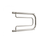 Водяной полотенцесушитель «A» с полочкой, вакуумное - золотой хром, (1") 32/50 (Dvin)