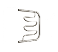 Водяной полотенцесушитель «Dw» с полочкой, вакуумное - золотой хром, (1") 60/50 (Dvin)