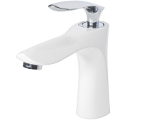 Смеситель для раковины Grocenberg GB2001 Белый хром