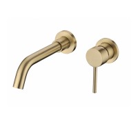 Смеситель встраиваемый для раковины Grocenberg GB511MG Матовое золото