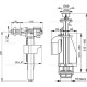 Выпускной комплект с двойной кнопкой А15 1/2", боковой Alcaplast SA08
