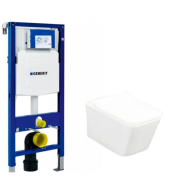 Комплект Инсталляция для подвесного унитаза Geberit Duofix UP 320+Подвесной унитаз Trento Z19-66 Zandini