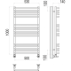 Арт П16 500х1000 Полотенцесушитель TERMINUS