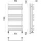 Арт П16 500х1000 Полотенцесушитель TERMINUS