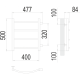 Классик П4 400х500 бп320 Полотенцесушитель TERMINUS