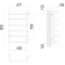 Стандарт П6 400х600 бп500 Полотенцесушитель TERMINUS
