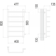 Стандарт П6 400х600 бп500 Полотенцесушитель TERMINUS