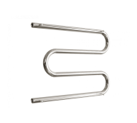 Водяной полотенцесушитель «M» c полочкой  3/4 " Золотой хром 50/80 (Dvin)