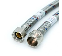 Подводка для воды Monoflex PEX НВ оплётка из нержавеющей стали, гайка G1/2 – штуцер G1/2, 120 см