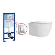 Комплект Инсталляция GROHE Rapid SL+ Унитаз подвесной CERONDA CR001