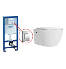 Комплект Инсталляция GROHE Rapid SL+ Унитаз подвесной CERONDA CR008