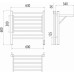 Горизонт П8 800х600 электро (sensor quick touch) Полотенцесушитель TERMINUS