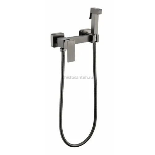 Смеситель с гигиеническим душем  Grocenberg GB101N-BG Графит
