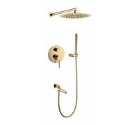 Душевая система скрытого монтажа Grocenberg GB5099GO-1 Золото