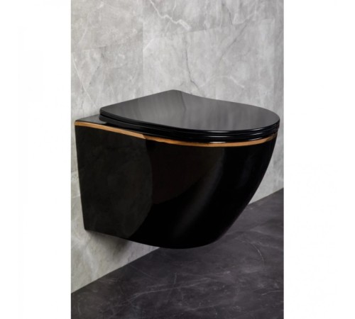 Комплект Инсталляция GROHE Rapid SL с черной матовой кнопкой + Унитаз подвесной Ancona Black Z19-15B Zandini Комплект Инсталляция GROHE Rapid SL с черной матовой кнопкой + Унитаз подвесной Ancona Black Z19-15B Zandini