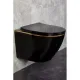 Комплект Инсталляция GROHE Rapid SL с черной матовой кнопкой + Унитаз подвесной Ancona Black Z19-15B Zandini