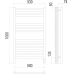 Ното П12 500х1000  электро (sensor quick touch) Полотенцесушитель TERMINUS