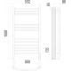 Классик П12 500х1000 электро (sensor quick touch) Полотенцесушитель TERMINUS