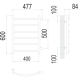 Классик П6 400х600 бп500 Полотенцесушитель TERMINUS