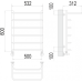 Полка П6 500х600  Полотенцесушитель TERMINUS